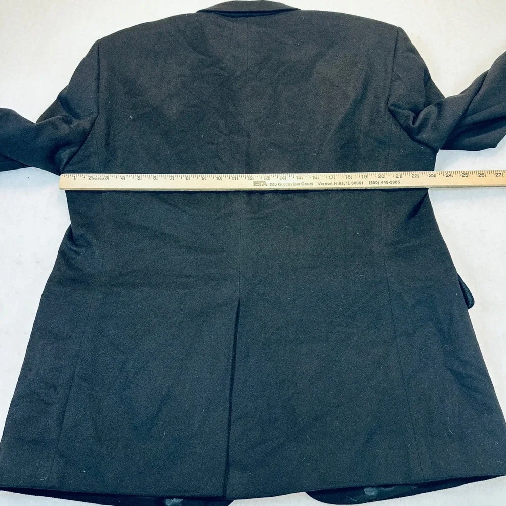 Marshall Field's Blazer‎ Mens 100% Cashmere Black Classic Luxury Professional